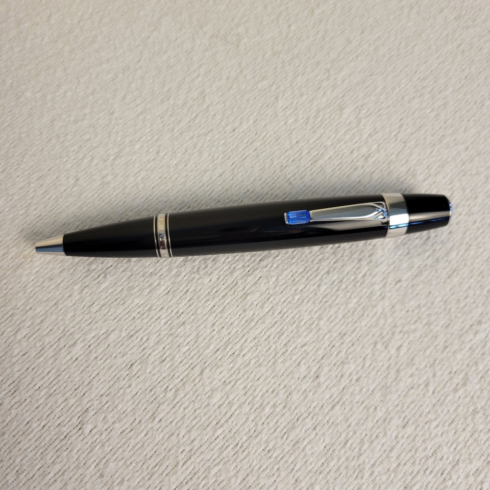 Montblanc Boheme Bleu Ballpoint Pen Black Resin Platinum Trim Blue Stone Star